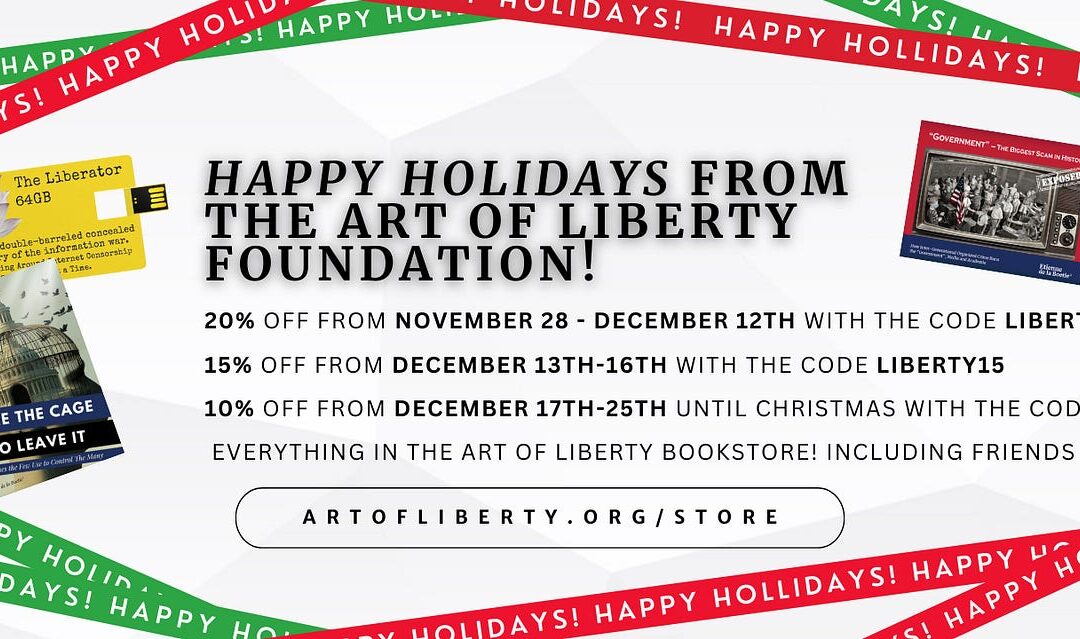 Holiday Sale on our Coolest Books, Liberators, and Shiny Badges That Still Don’t Grant Extra Rights