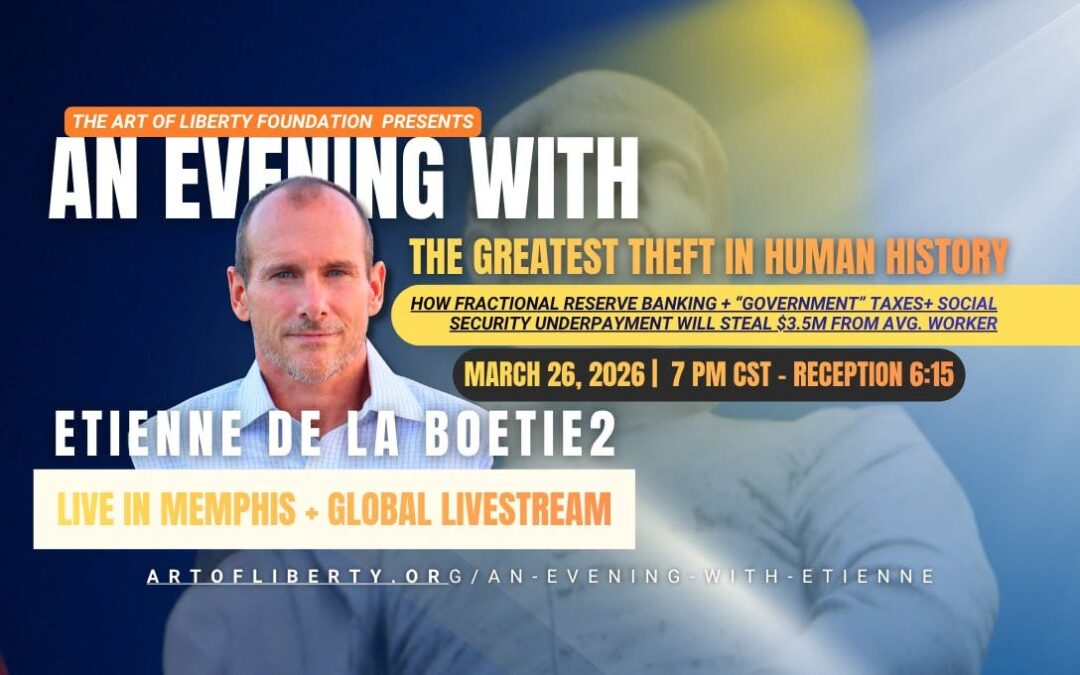 Tonight! 5:00 PST / 8:00 EST – Etienne’s LiveStream on The Greatest Theft in Human History!