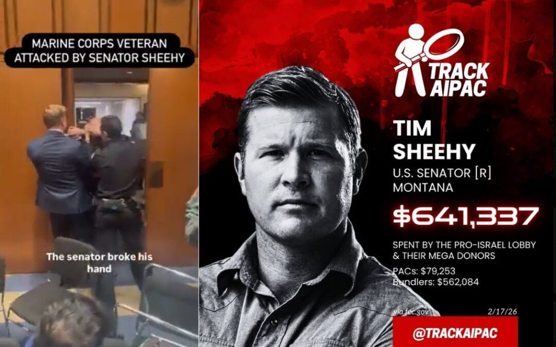 AIPAC Senator Tim Sheehy Breaks the Hand of Marine Veteran Who Tells Senate: No One Wants to Fight for Israel